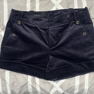 Gucci Women's Dark Navy High Waist Shorts